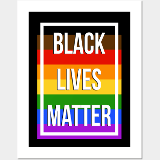 BLM - POC rainbow lgbt Posters and Art